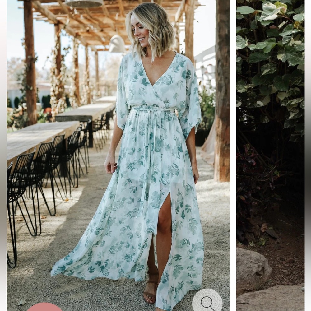 Baltic Born Kia Kimono Maxi Dress Sage